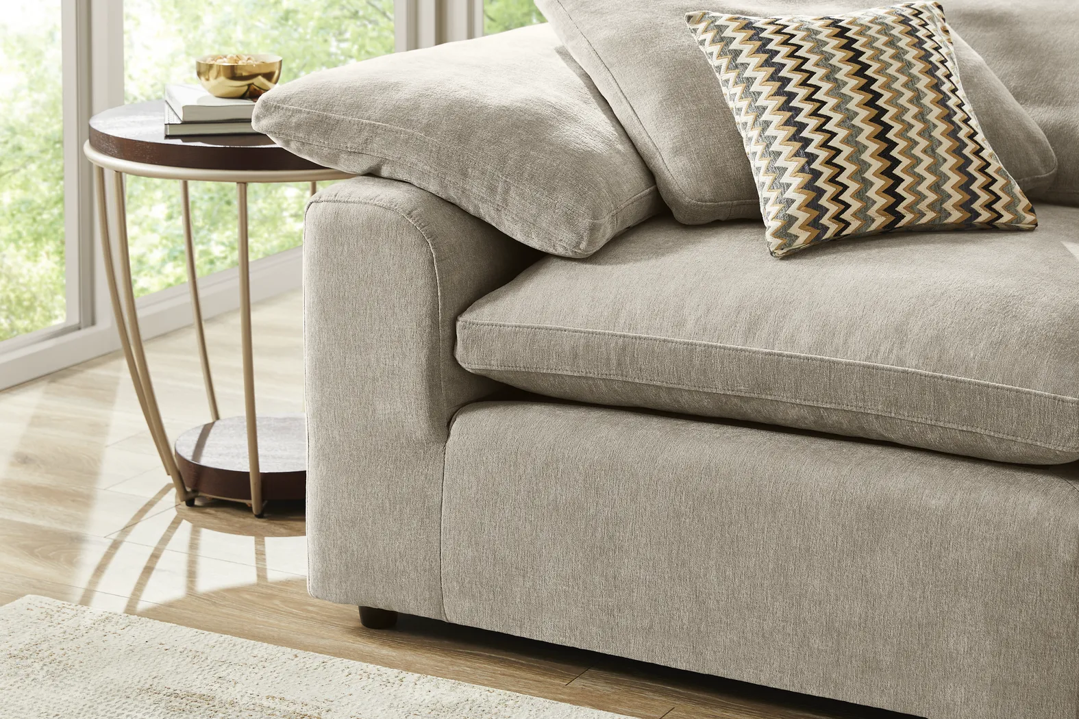 The Flow Gray 5 Pc Sectional - Thumbnail - Image 4