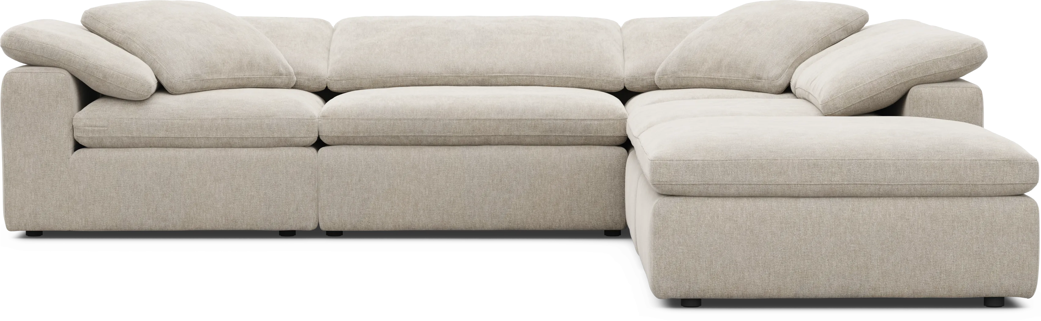 The Flow Gray 5 Pc Sectional - Thumbnail - Image 4