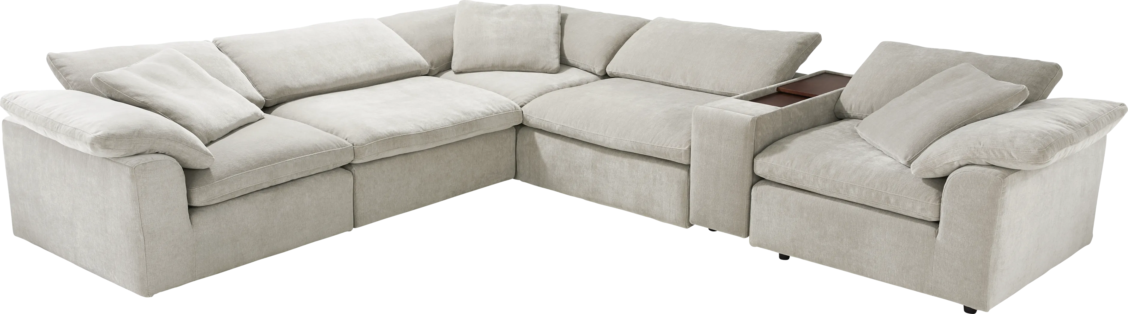 The Flow Gray 6 Pc Sectional - Thumbnail - Image 4