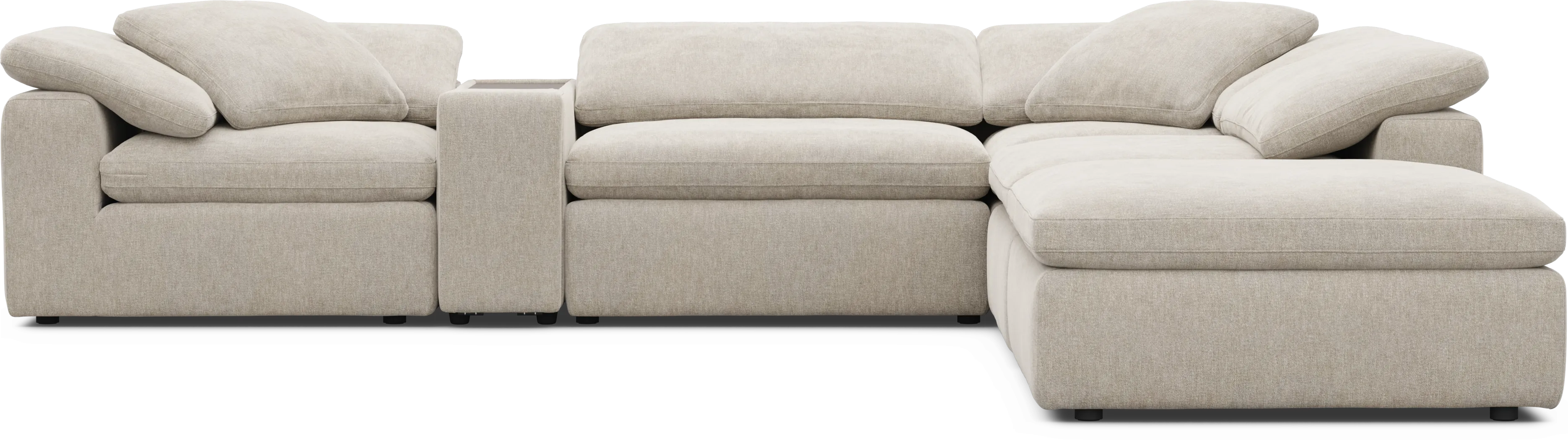 The Flow Gray 6 Pc Sectional - Thumbnail - Image 2