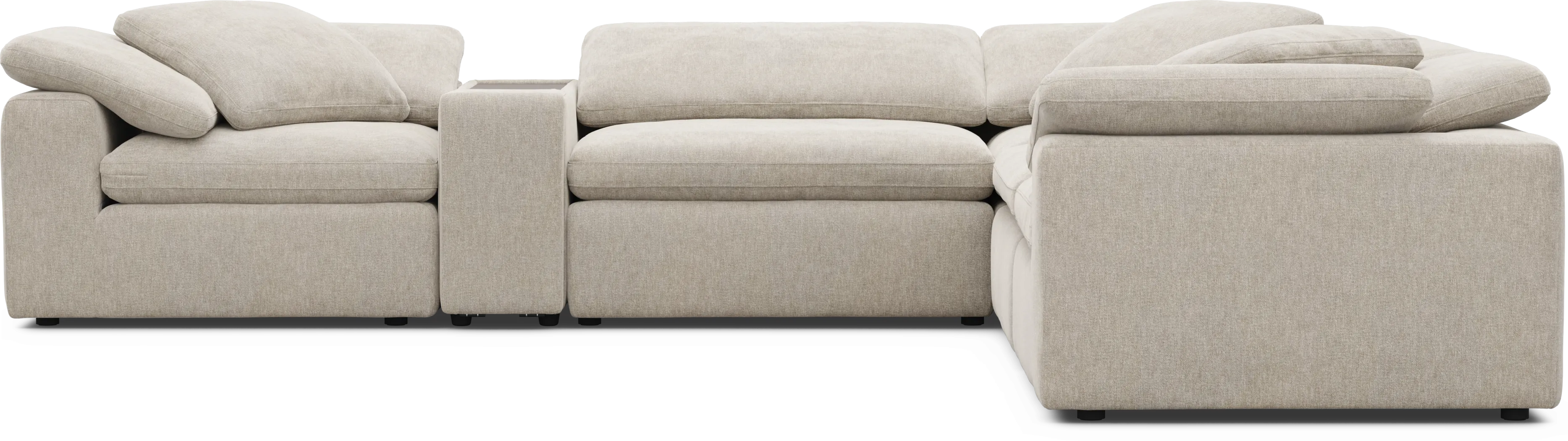 The Flow Gray 6 Pc Sectional - Thumbnail - Image 4