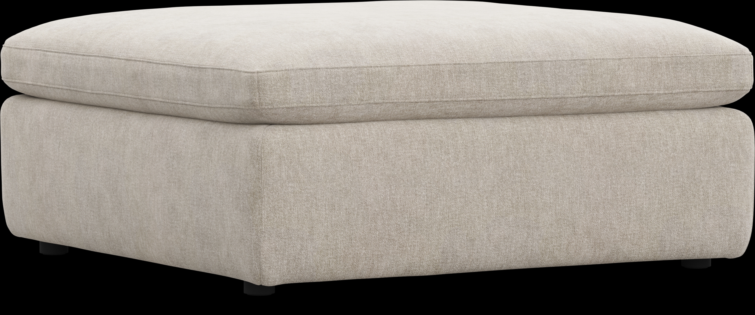 The Flow Gray Bumper Ottoman - Thumbnail - Image 1