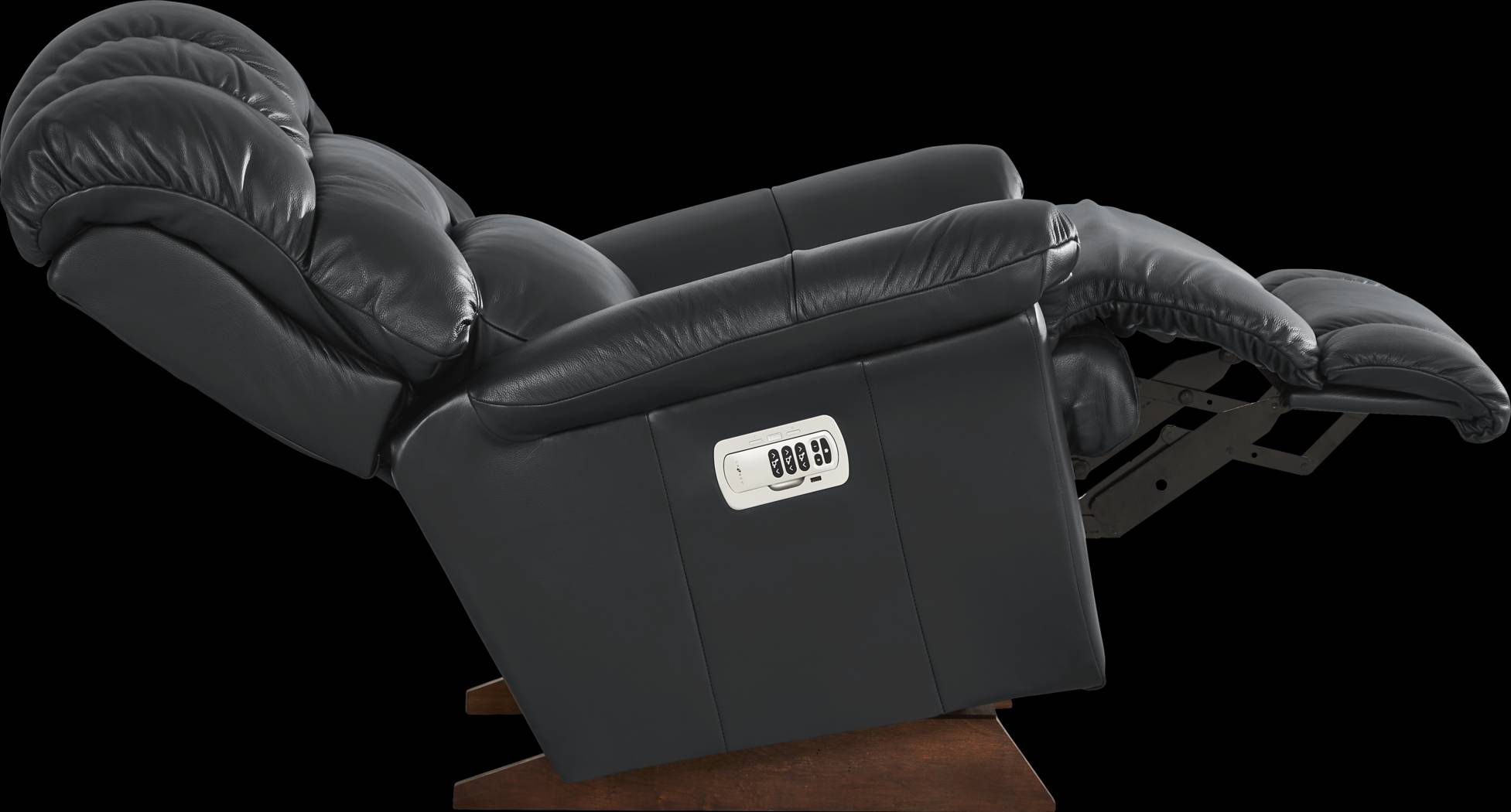 The Shaq Black Leather Dual Power Recliner - Thumbnail - Image 4