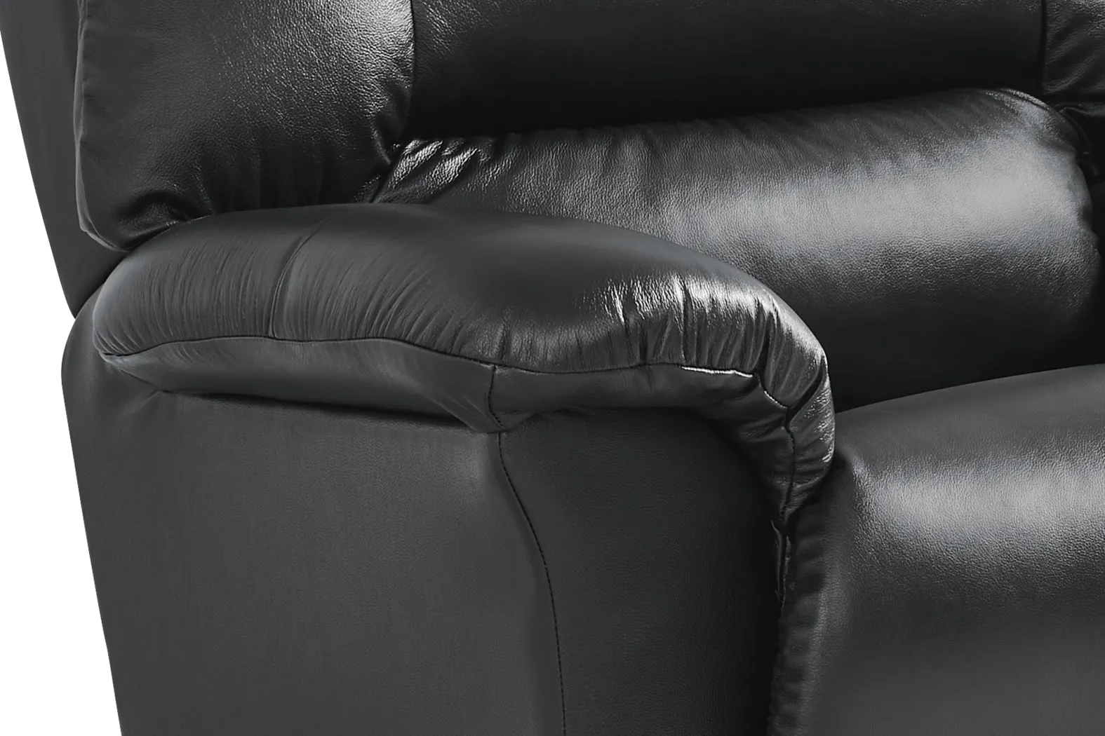 The Shaq Black Leather Rocker Recliner - Image 5