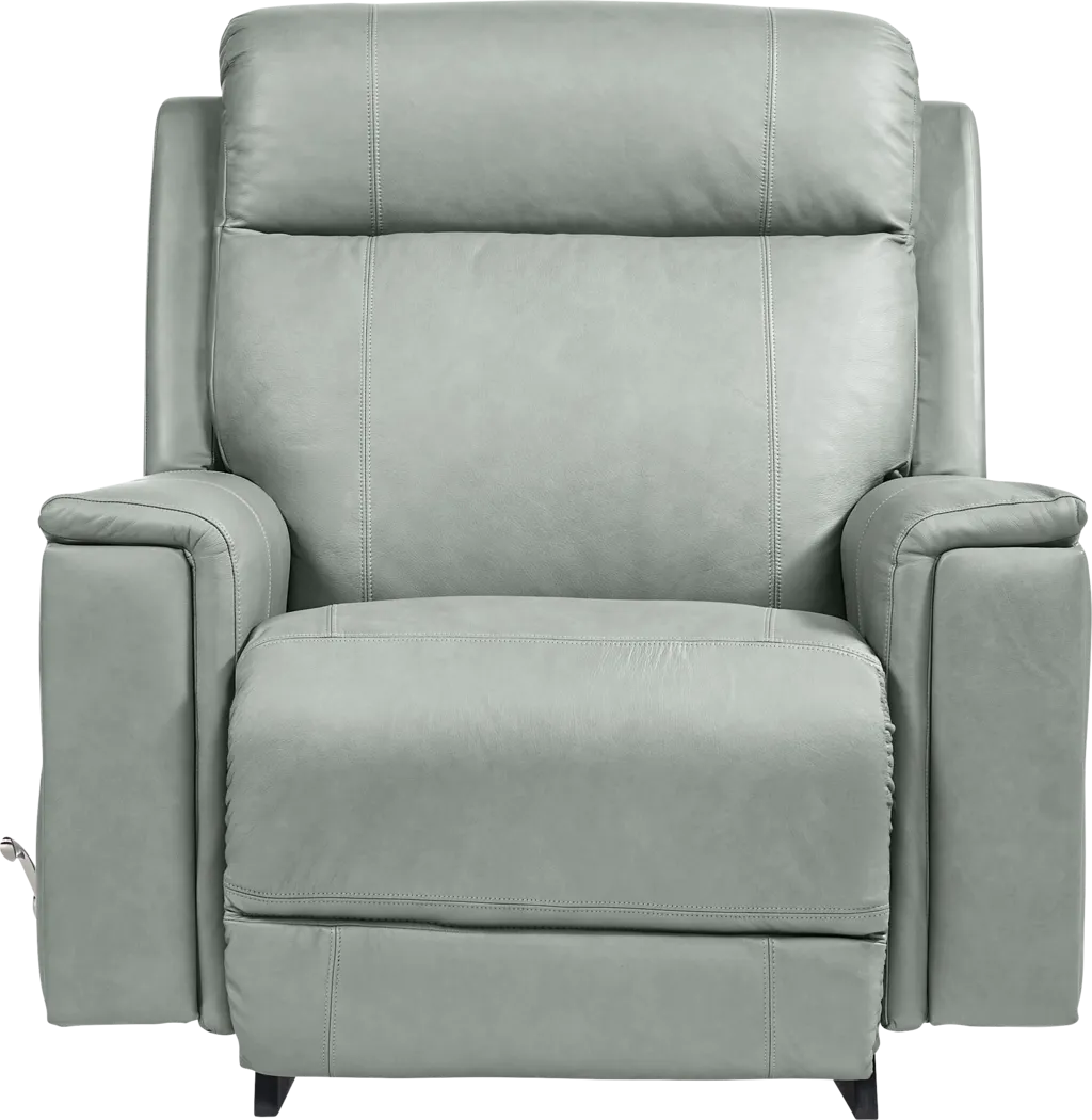 The Shaq II Blue Leather Rocker Recliner - Thumbnail - Image 2