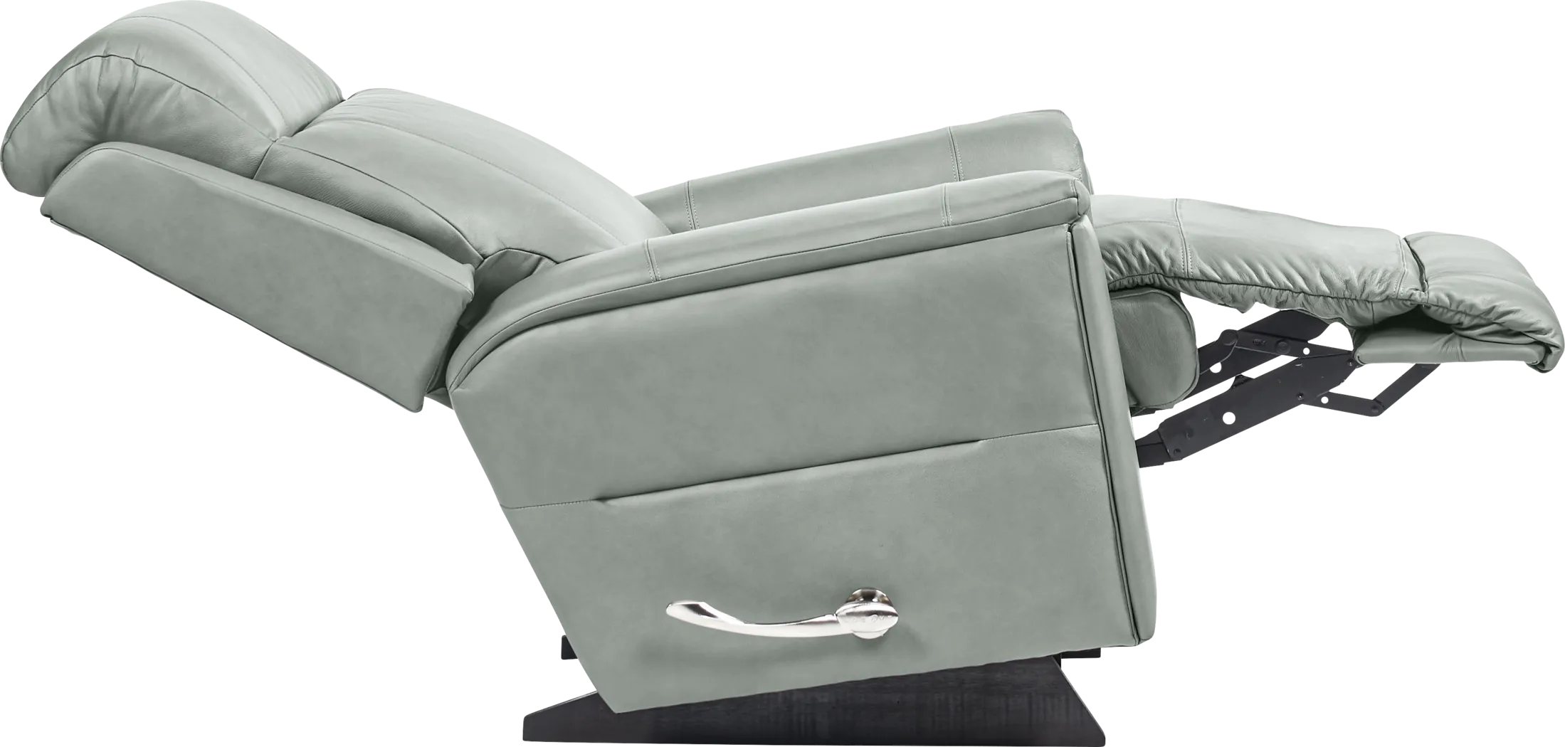 The Shaq II Blue Leather Rocker Recliner - Thumbnail - Image 4