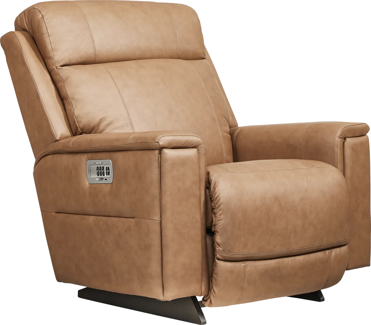The Shaq II Brown Leather Dual Power Recliner - Thumbnail - Image 3