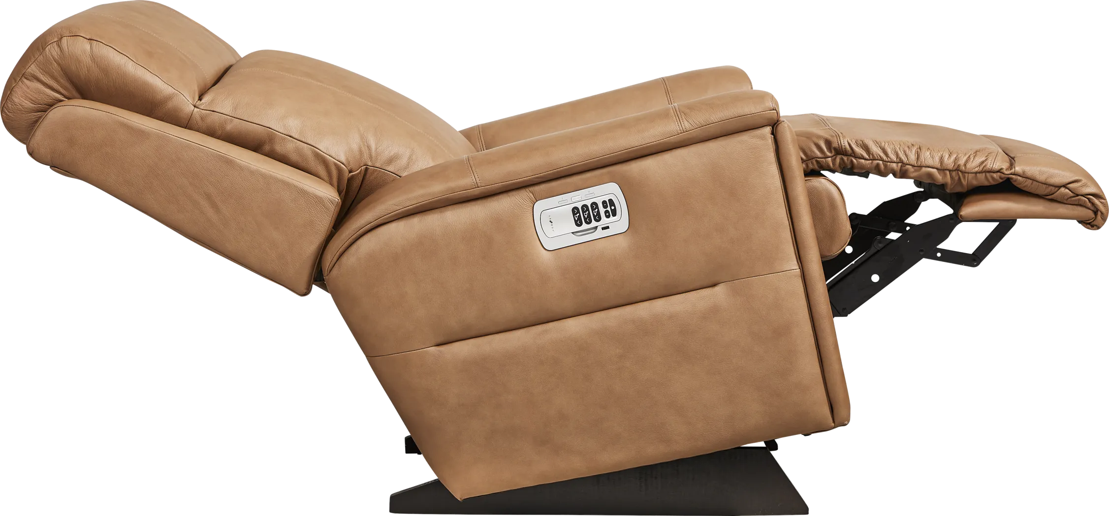 The Shaq II Brown Leather Dual Power Recliner - Thumbnail - Image 4