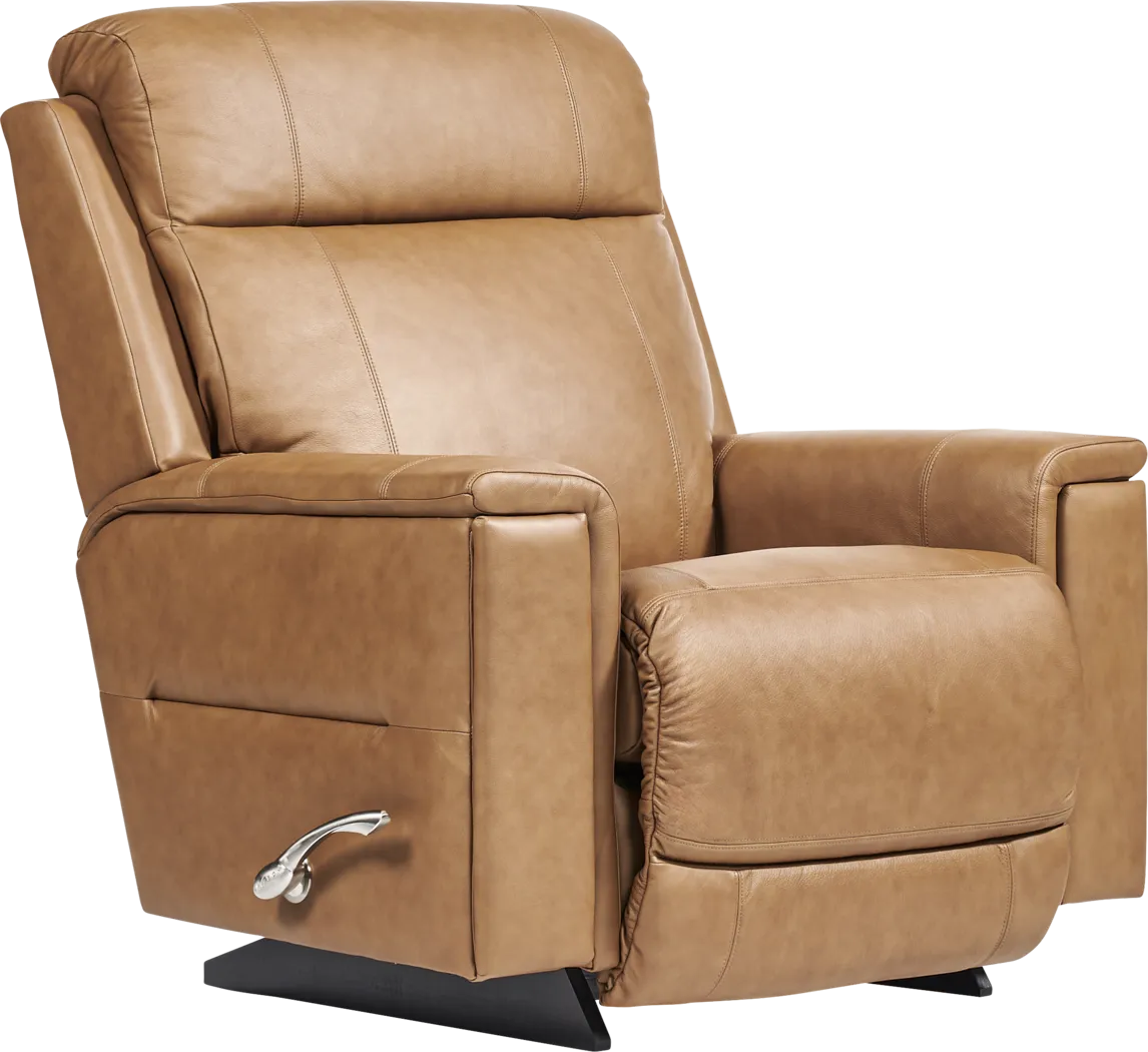 The Shaq II Brown Leather Rocker Recliner - Thumbnail - Image 3