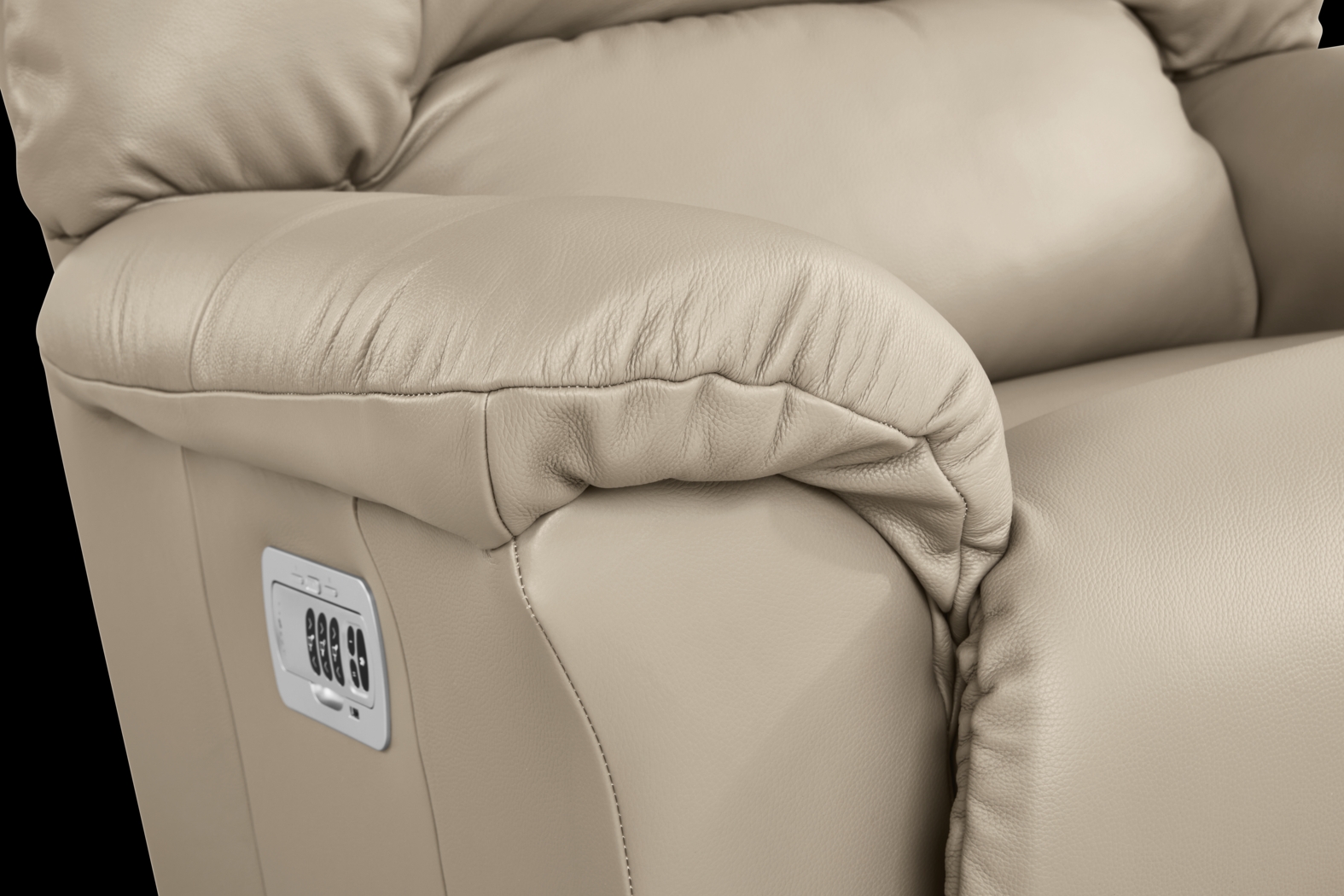 The Shaq Stone Leather Dual Power Recliner - Thumbnail - Image 4