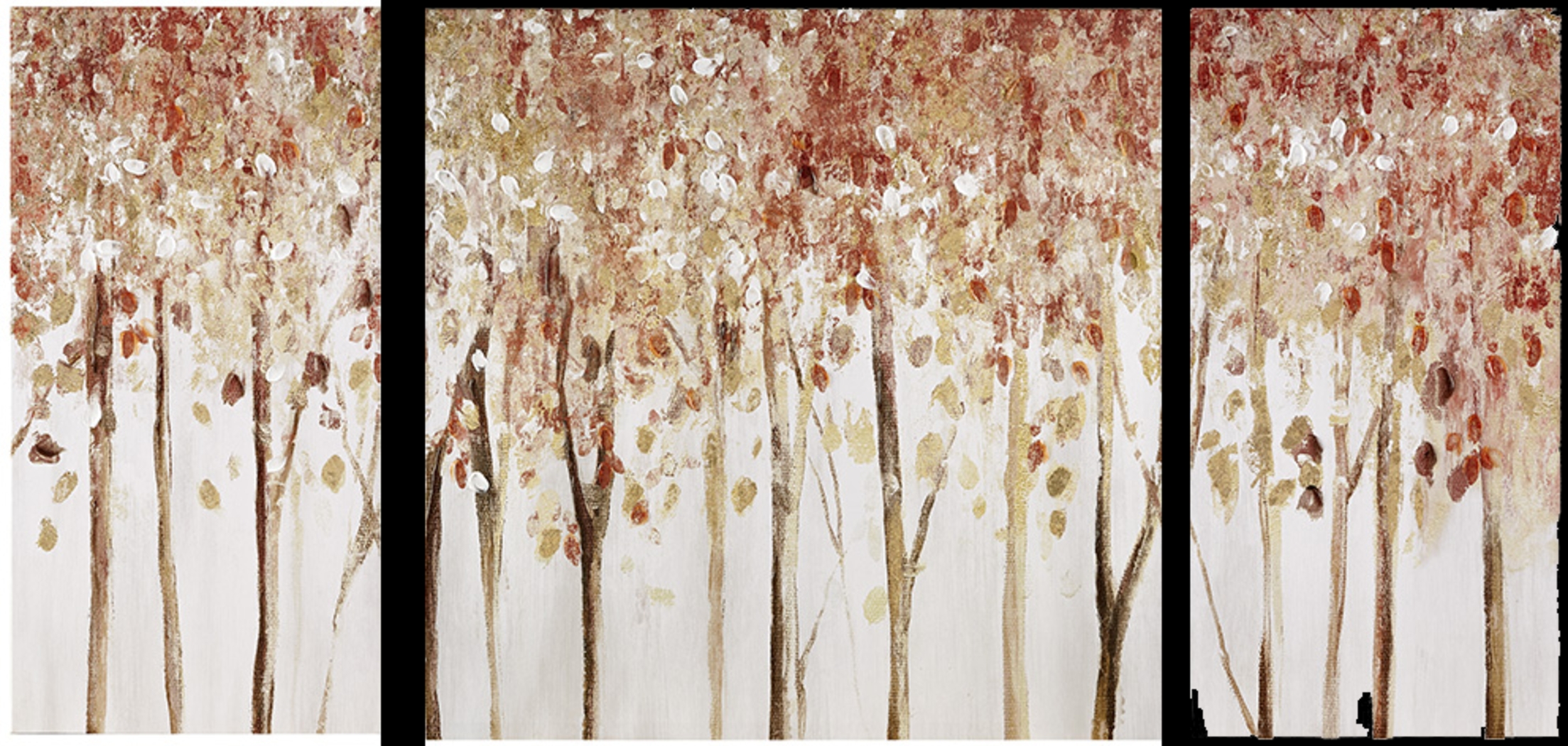 The Start Of Fall Red Artwork, Set of 3 - Thumbnail - Image 1