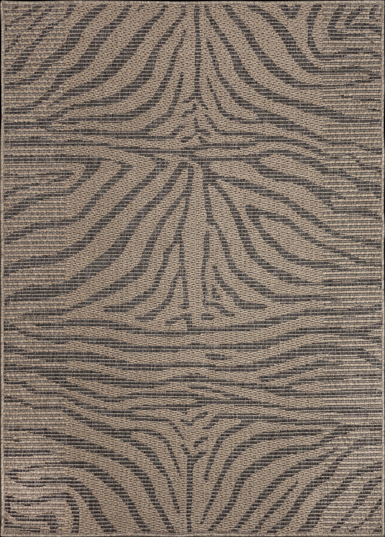 Thebe Taupe 7'10 x 9'10 Indoor/Outdoor Rug - Thumbnail - Image 1