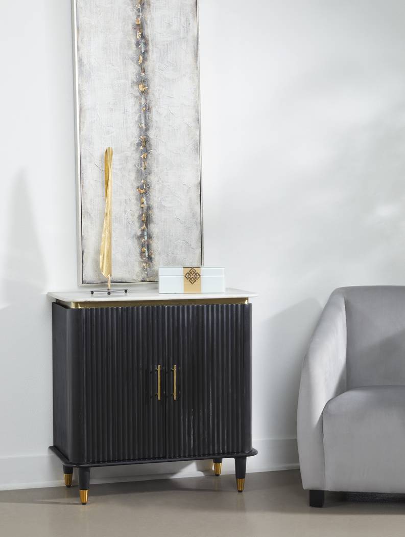 Theckla Black Accent Cabinet - Thumbnail - Image 2