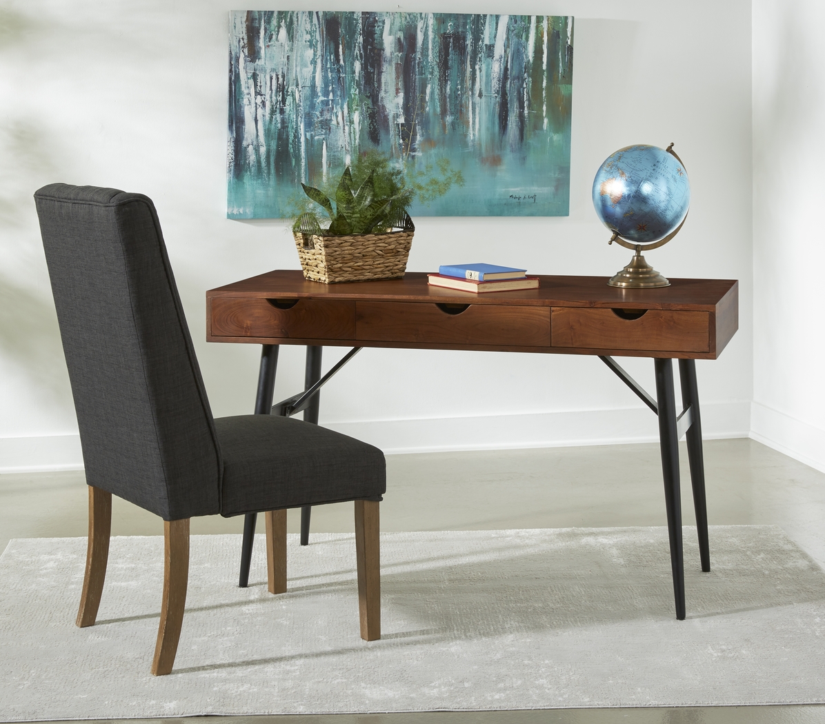 Theleran Brown Writing Desk - Thumbnail - Image 10