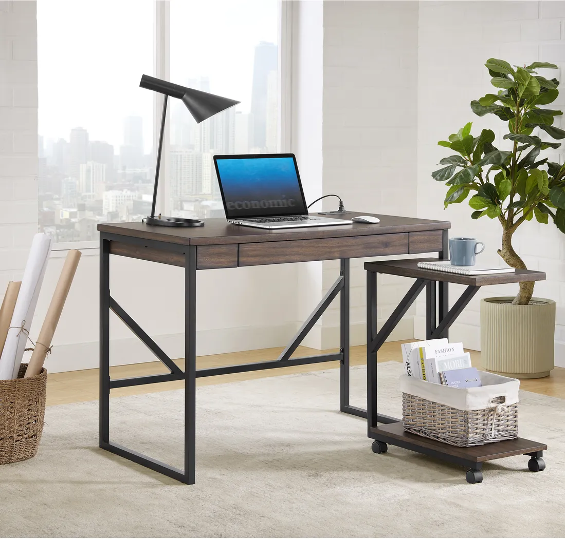 Theonan Brown Writing Desk - Thumbnail - Image 6