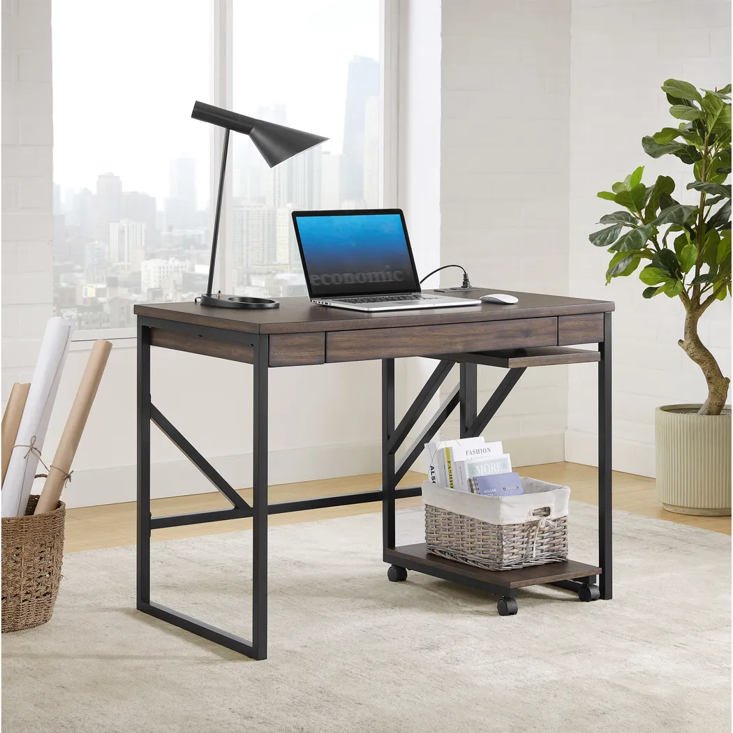 Theonan Brown Writing Desk - Thumbnail - Image 7