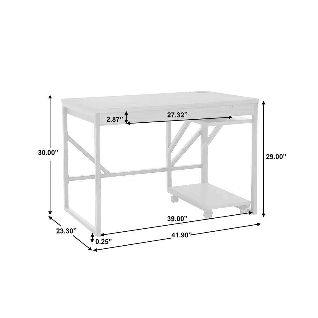 Theonan Brown Writing Desk - Thumbnail - Image 8
