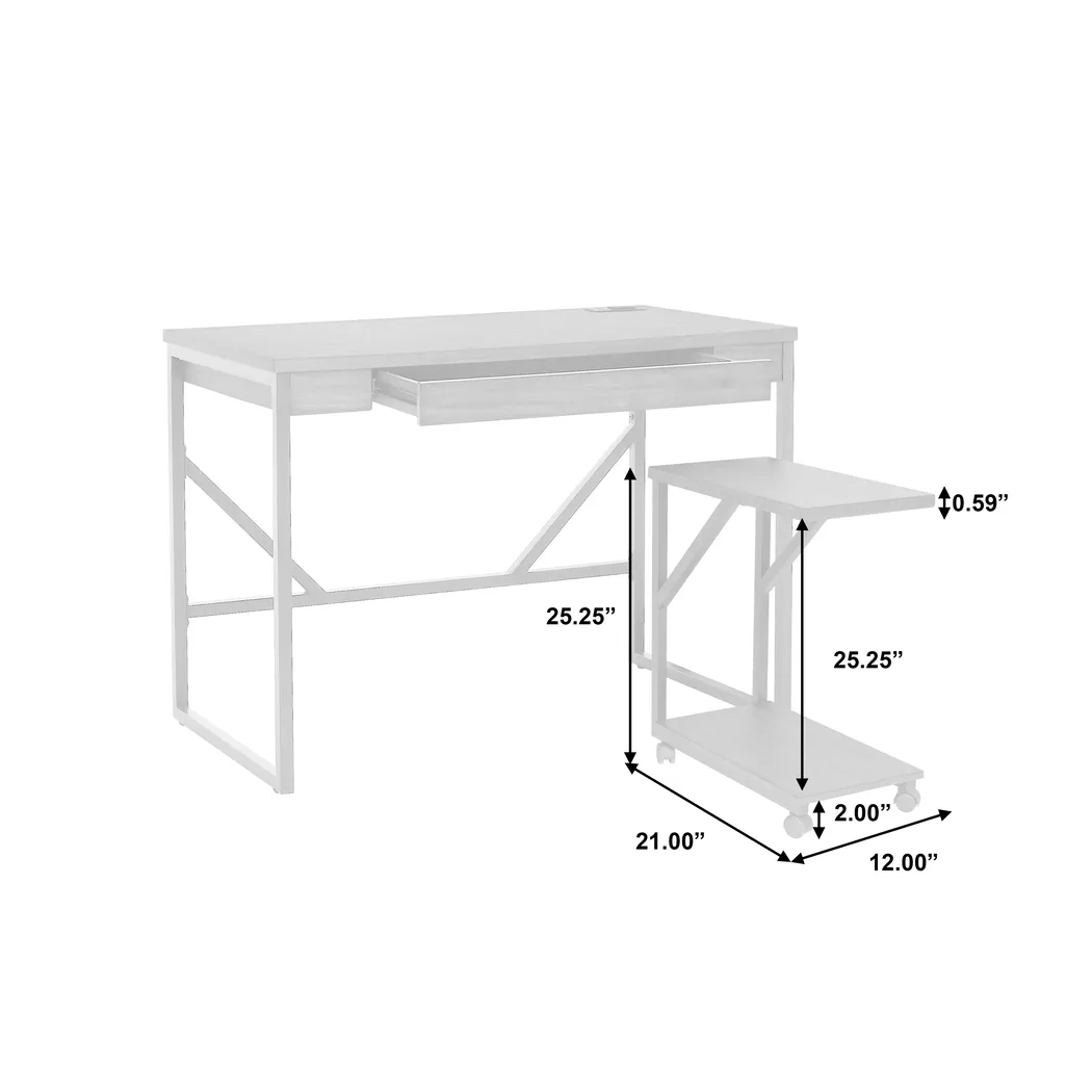 Theonan Brown Writing Desk - Thumbnail - Image 9