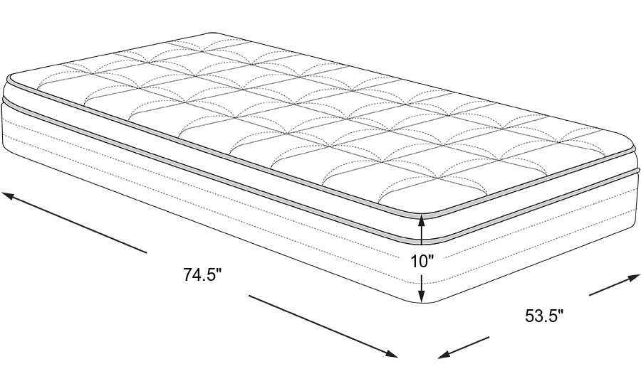 Dimension Image. Please refer to the Dimension Tab on this page for dimension details.