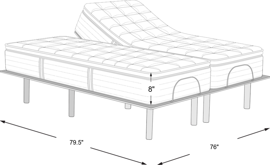 Dimension Image. Please refer to the Dimension Tab on this page for dimension details.