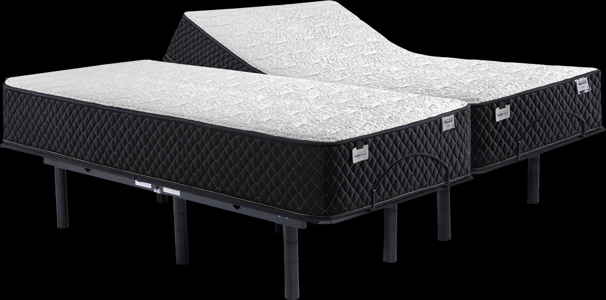 Therapedic Capella Split King Mattress with Head Up Only Base - Thumbnail - Image 1