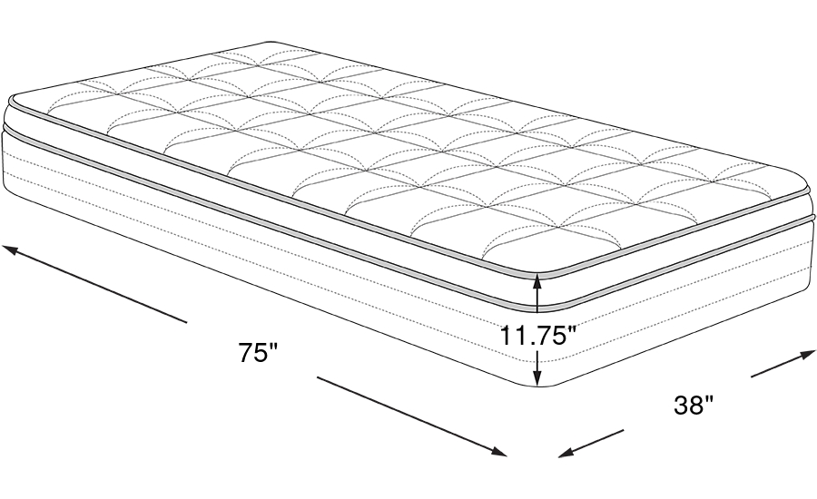Dimension Image. Please refer to the Dimension Tab on this page for dimension details.