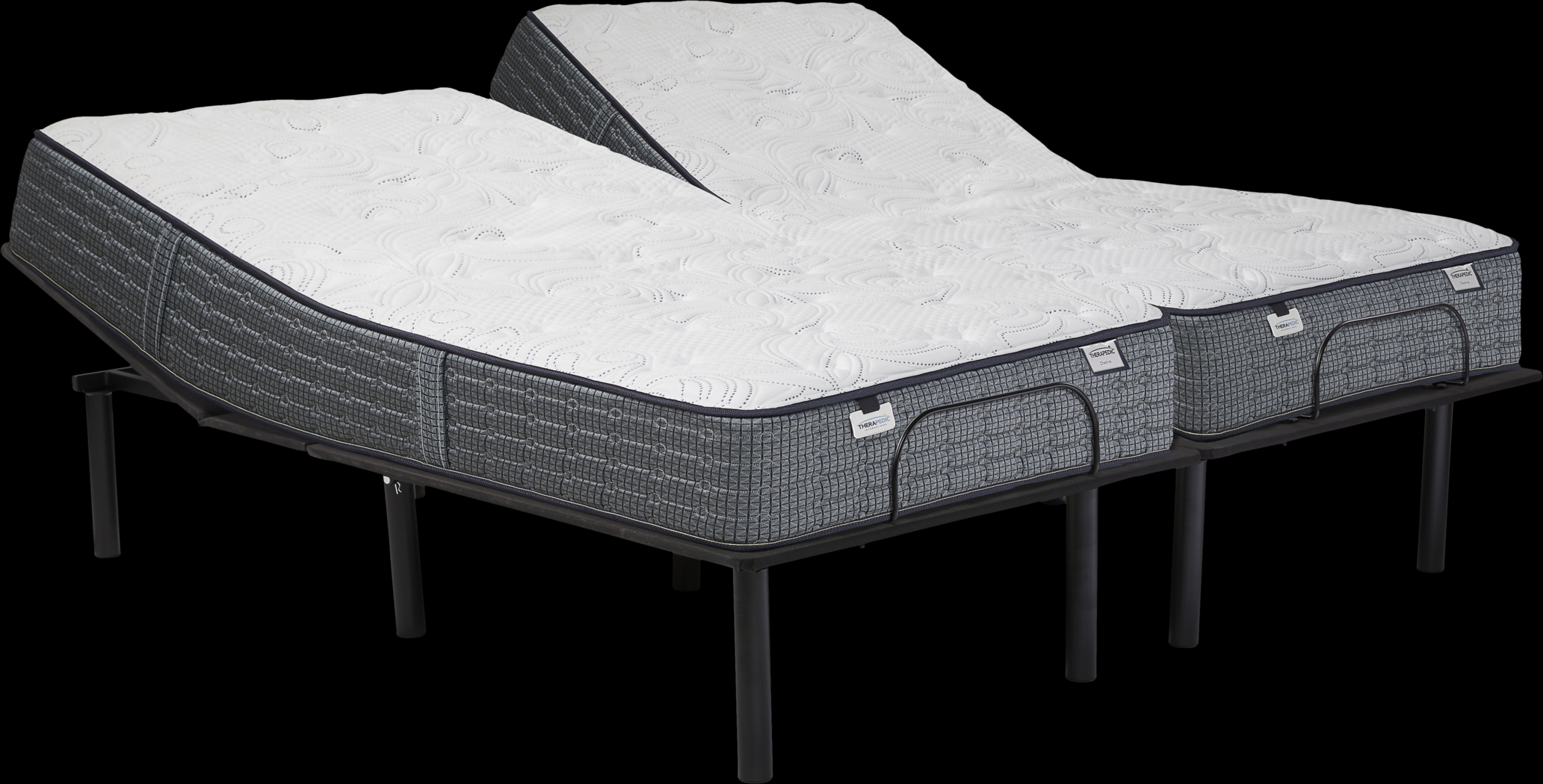Therapedic Chesire Split King Mattress with RTG Sleep 2000 Adjustable Base - Thumbnail - Image 1