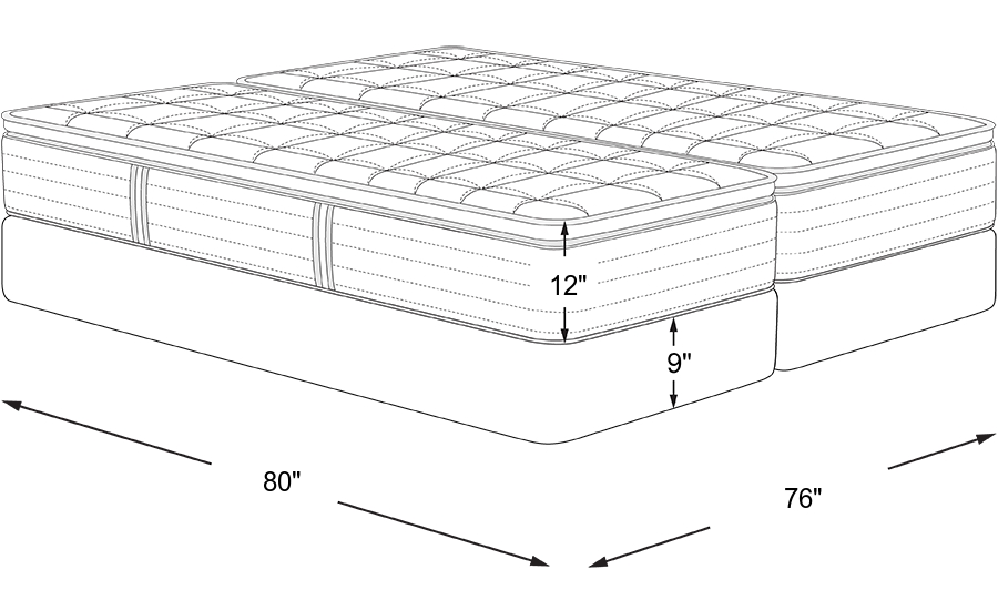 Dimension Image. Please refer to the Dimension Tab on this page for dimension details.
