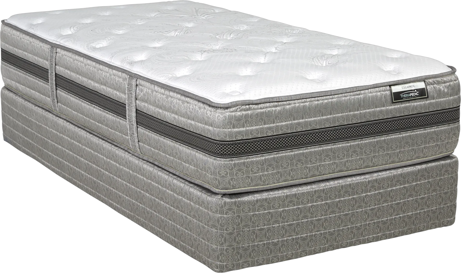 Therapedic Escapade Low Profile Twin Mattress Set - Thumbnail - Image 1