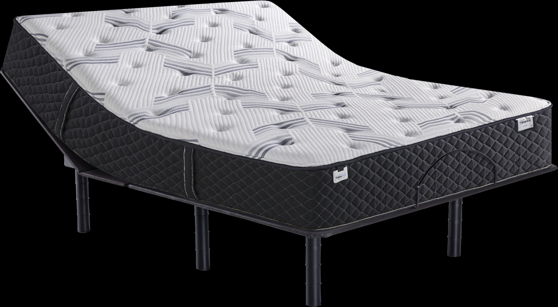 Therapedic Essence Queen Mattress with Head Up Only Base - Thumbnail - Image 1