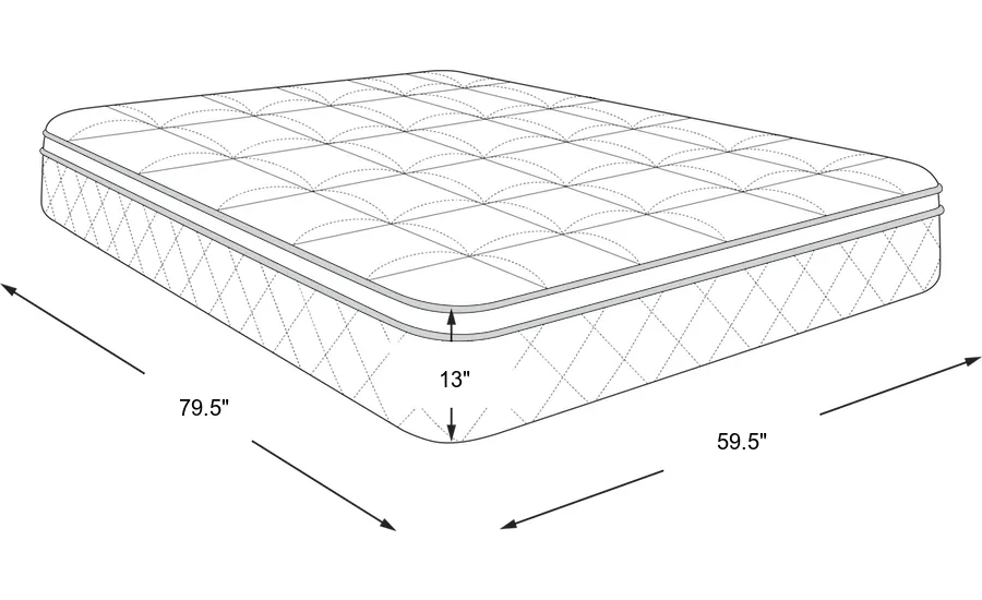 Dimension Image. Please refer to the Dimension Tab on this page for dimension details.