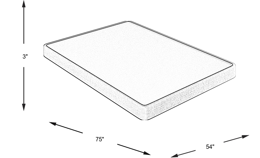 Dimension Image. Please refer to the Dimension Tab on this page for dimension details.