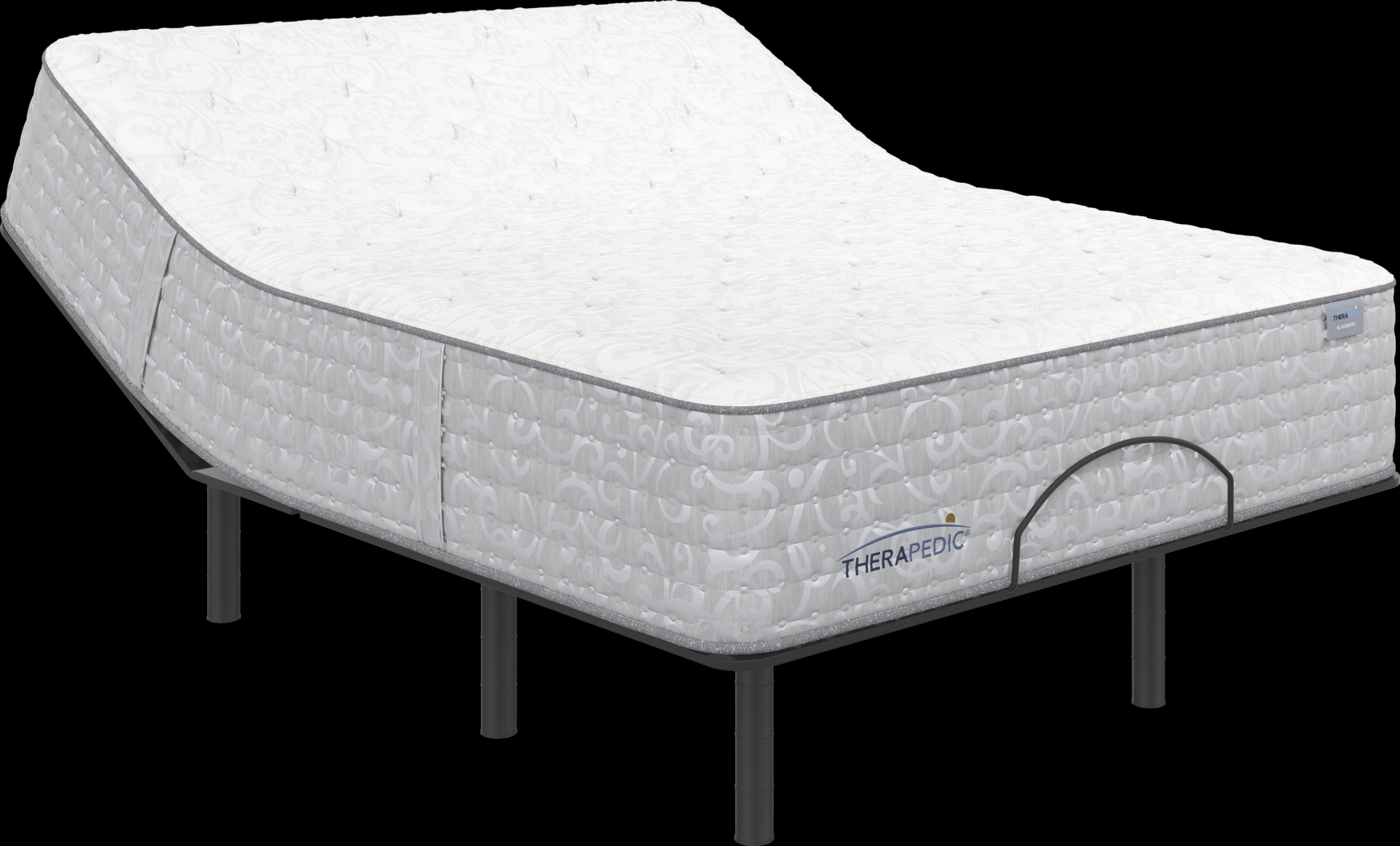 Therapedic Glassboro Queen Mattress with Head Up Only Base - Thumbnail - Image 1