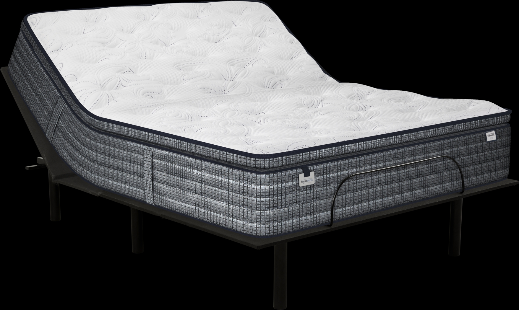 Therapedic Gleaston King Mattress with RTG Sleep 2000 Adjustable Base - Thumbnail - Image 1