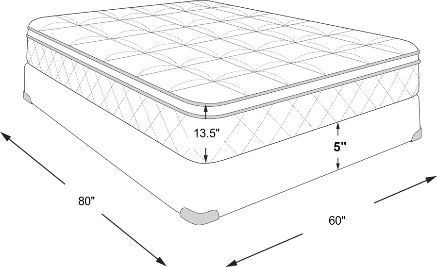 Dimension Image. Please refer to the Dimension Tab on this page for dimension details.