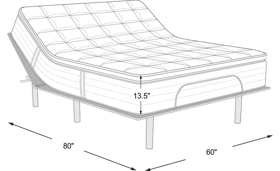 Dimension Image. Please refer to the Dimension Tab on this page for dimension details.