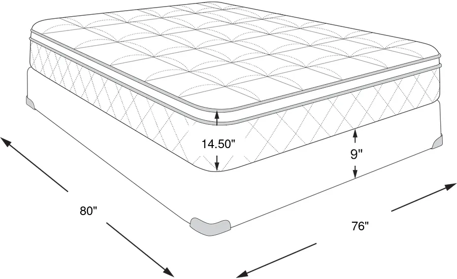 Dimension Image. Please refer to the Dimension Tab on this page for dimension details.