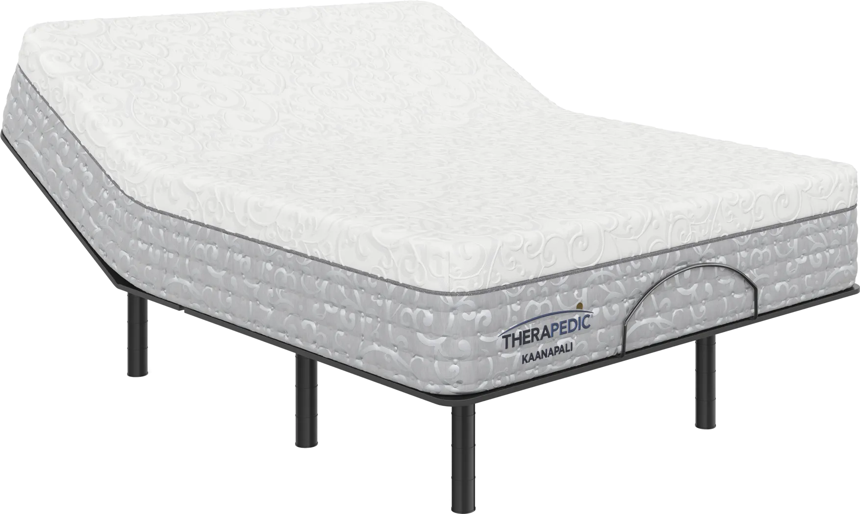 Therapedic Kaanapali Queen Mattress with Baselogic Silver - Thumbnail - Image 1