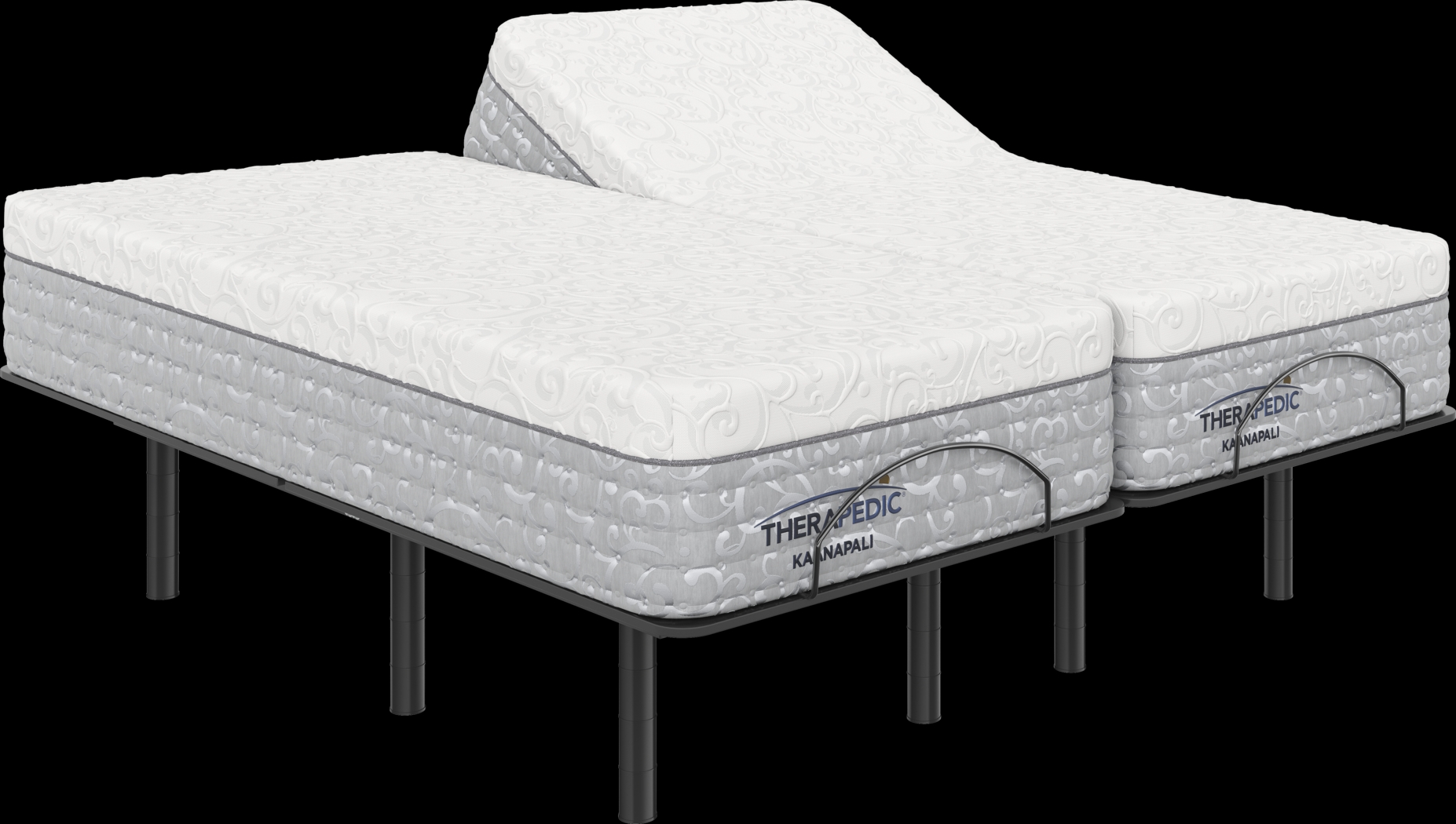 Therapedic Kaanapali Split King Mattress with Head Up Only Base - Thumbnail - Image 1
