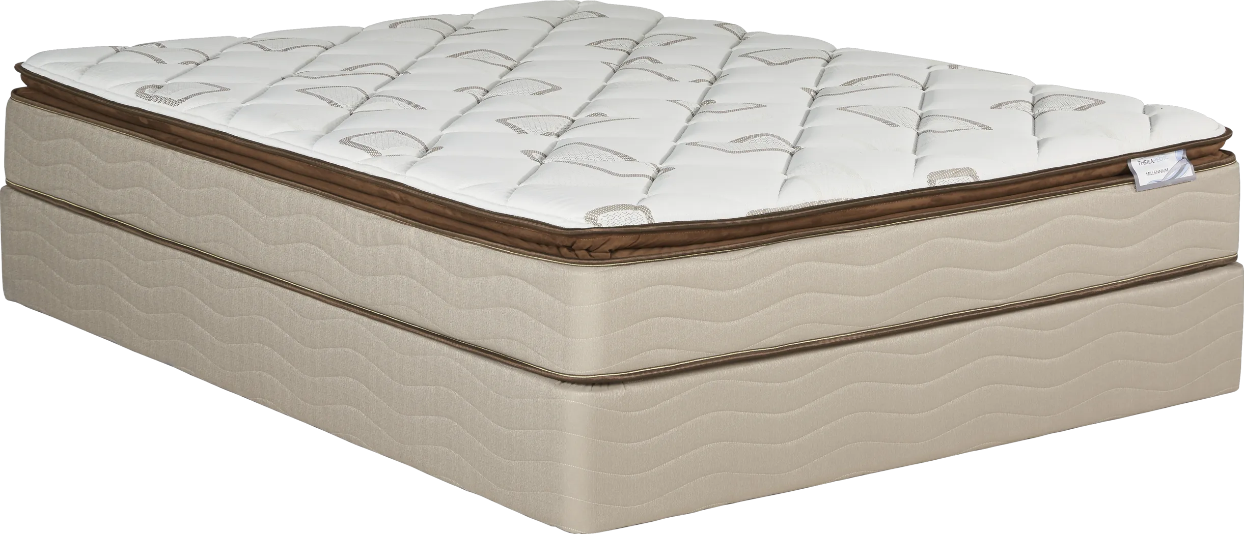 Therapedic Millennium Low Profile Queen Mattress Set - Thumbnail - Image 1