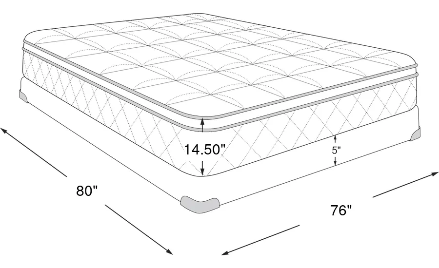 Dimension Image. Please refer to the Dimension Tab on this page for dimension details.