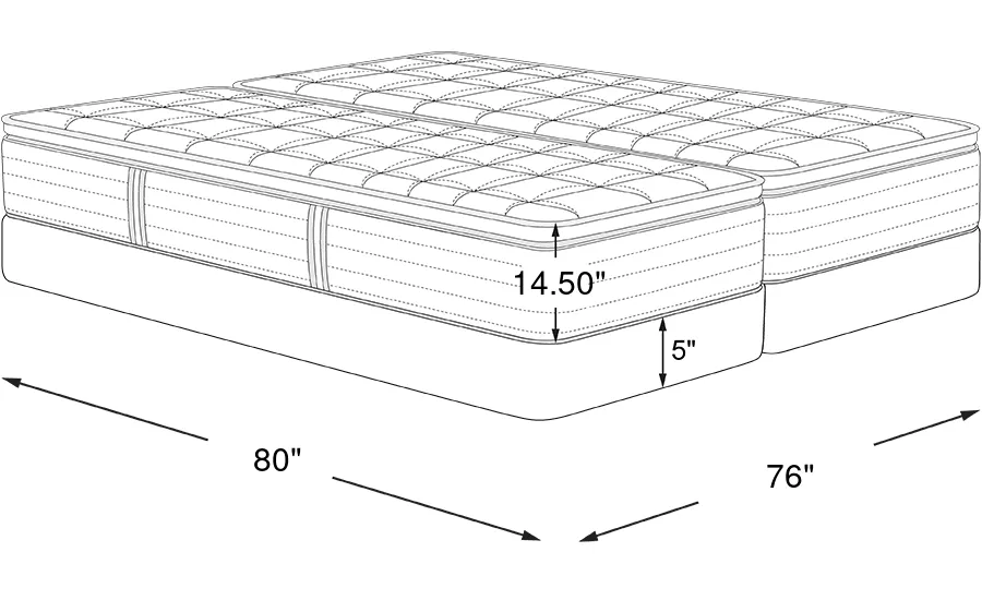 Dimension Image. Please refer to the Dimension Tab on this page for dimension details.