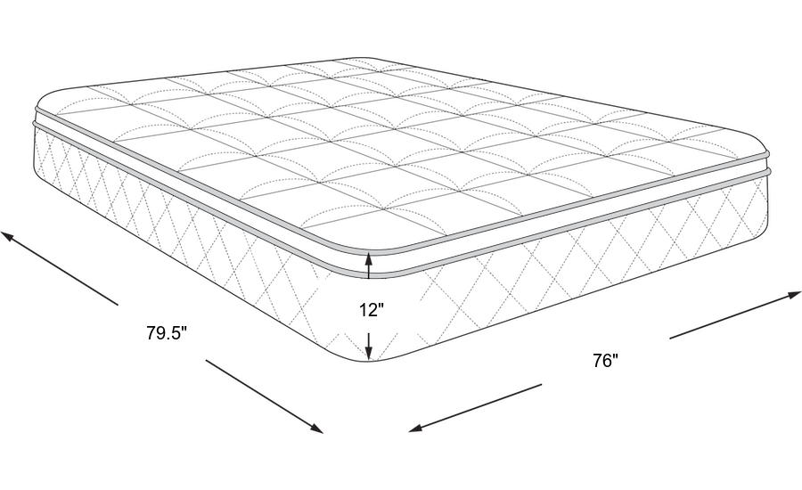 Dimension Image. Please refer to the Dimension Tab on this page for dimension details.