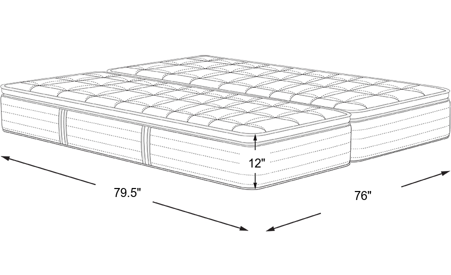 Dimension Image. Please refer to the Dimension Tab on this page for dimension details.