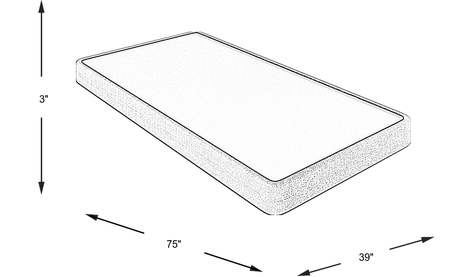 Dimension Image. Please refer to the Dimension Tab on this page for dimension details.