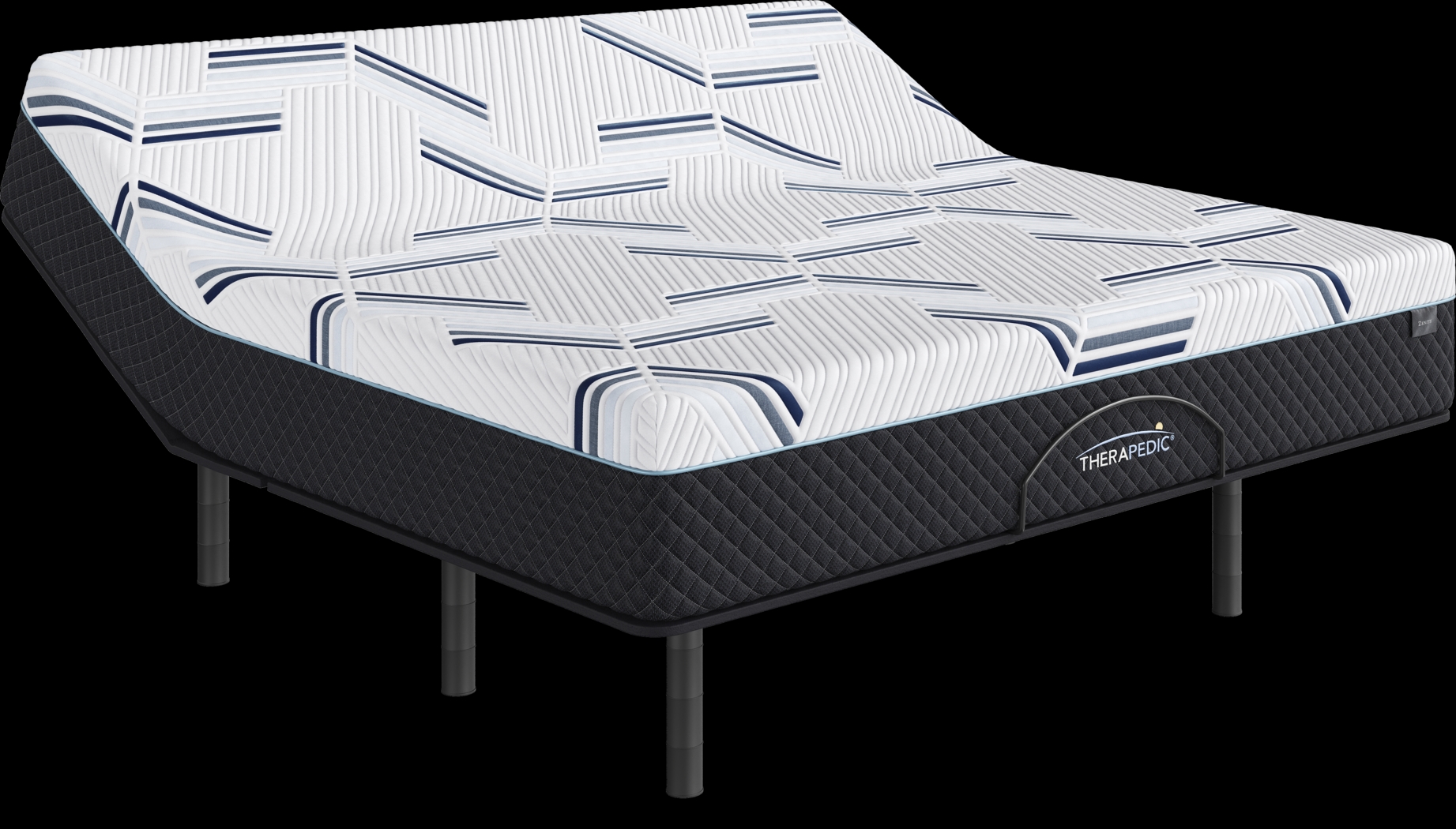 Therapedic Zenith King Mattress with Head Up Only Base - Thumbnail - Image 1