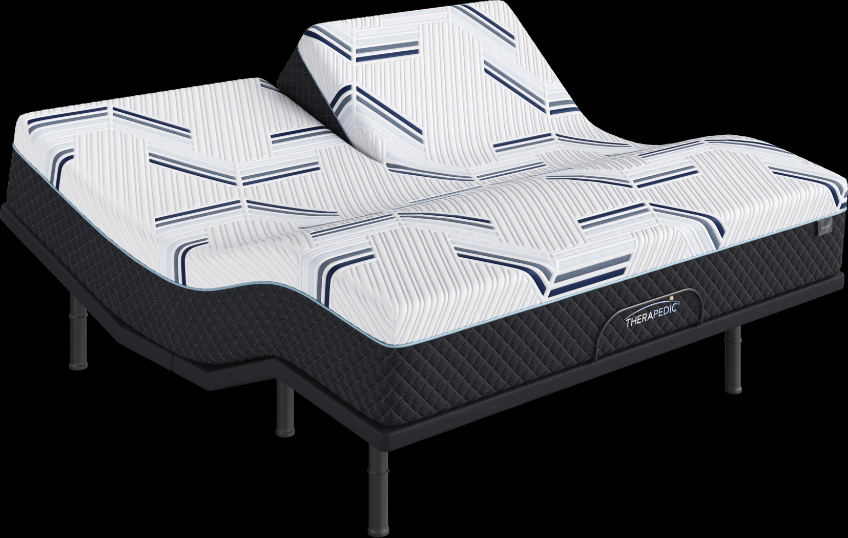 Therapedic Zenith Split Head King Mattress with DualFlex Split Head Base - Thumbnail - Image 1