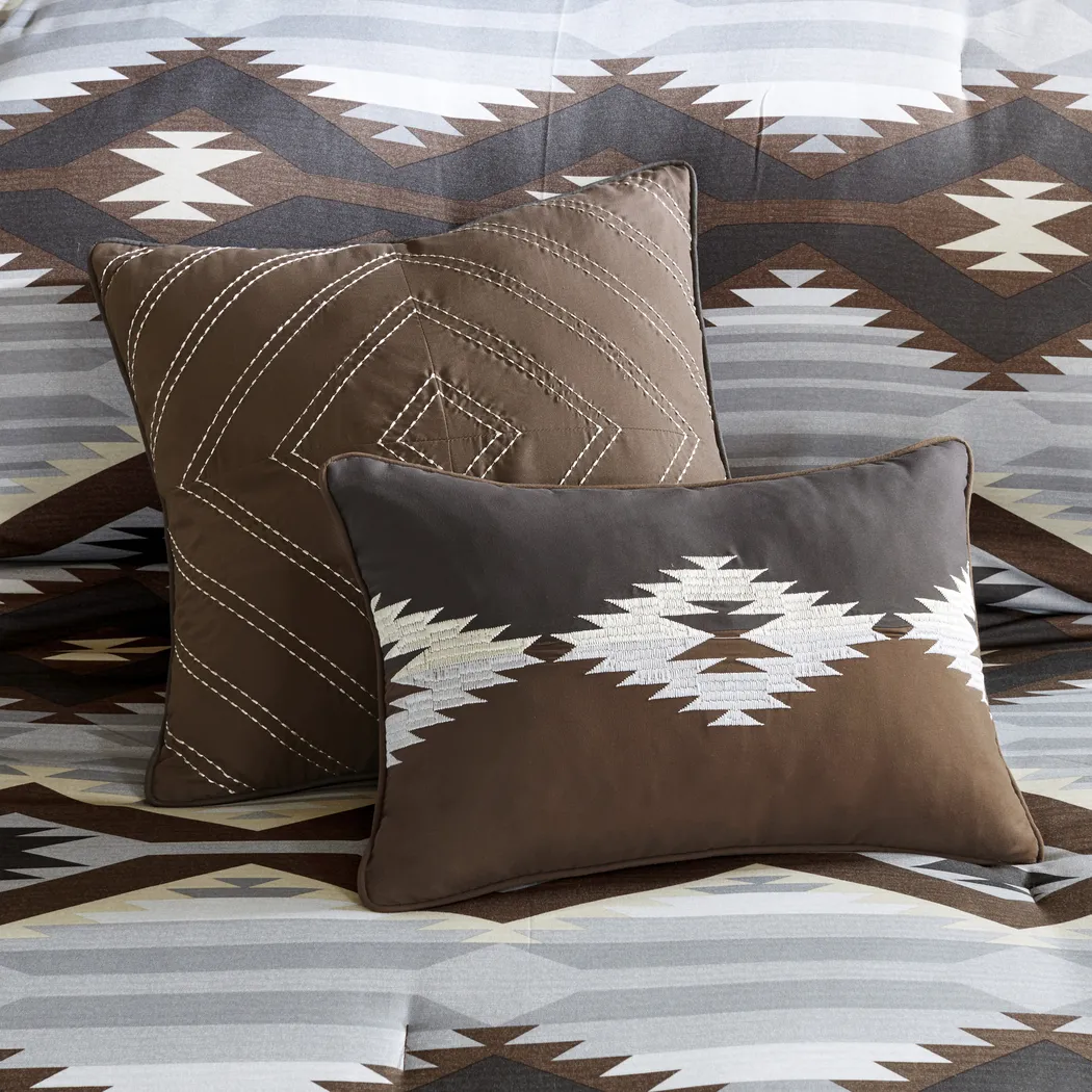 Thibodeaux Gray Full Comforter Set - Thumbnail - Image 9