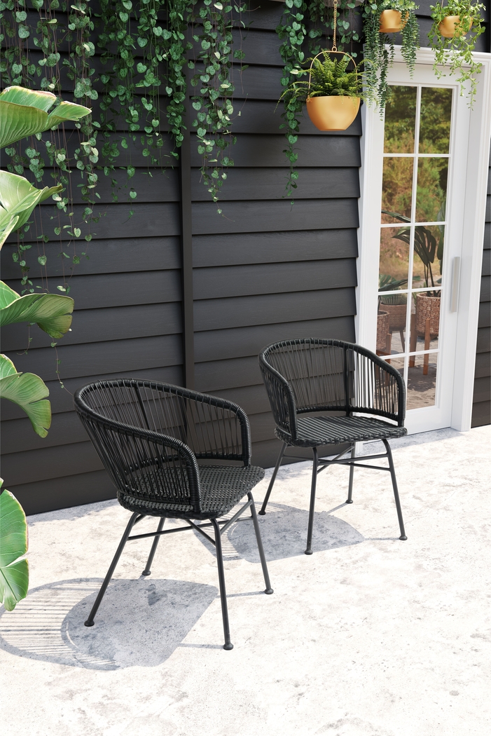 Thimbersky Black Side Chair, Set of 2 - Thumbnail - Image 5