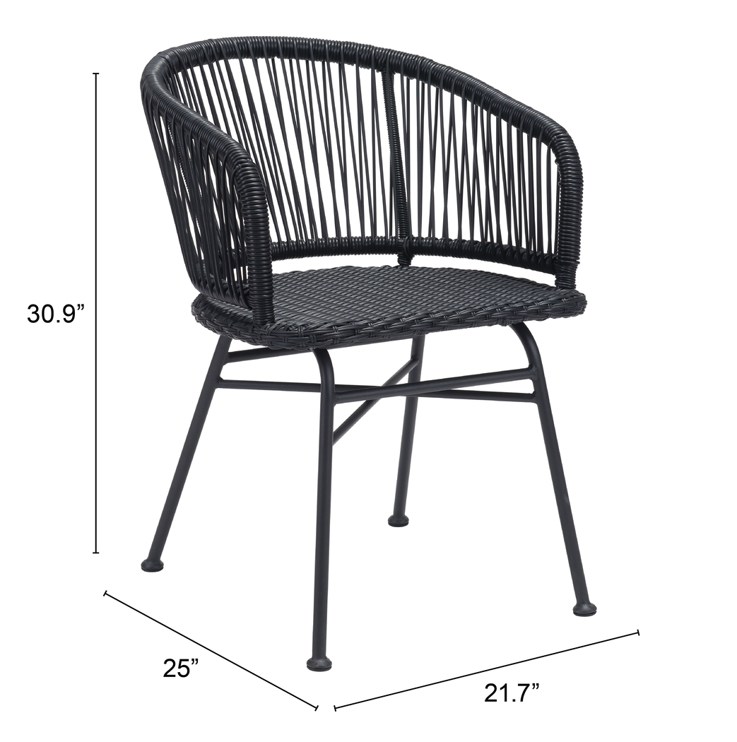 Thimbersky Black Side Chair, Set of 2 - Thumbnail - Image 6